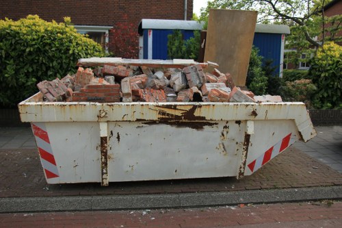 Residents disposing of waste bins in Paddington